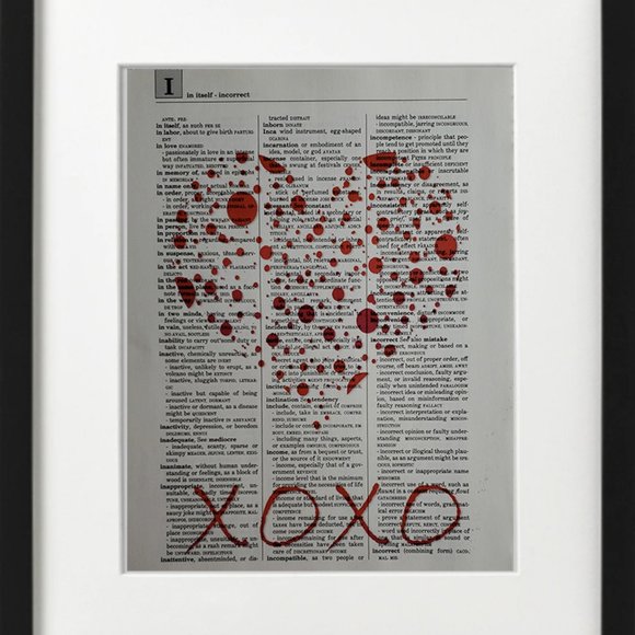 XOXO - Dictionary PRINT Art Wall Decor Hanging Poster Home - Picture 1 of 3